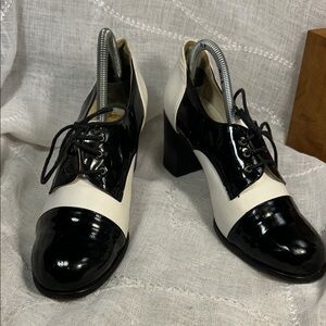 Bassotto vintage leather made in Italy stylish heels
